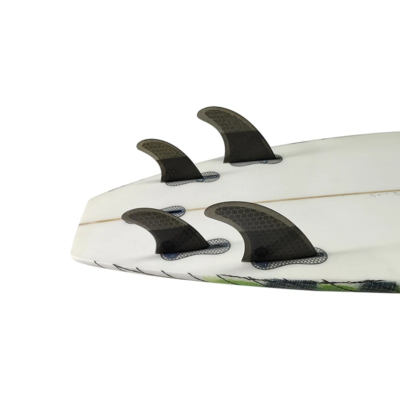 M+GL/UK2.1 Surf Quad Fins UPSURF FCS 2 Fins Honeycomb Fiberglass Top Performance Core Surfboard Fins Quad Set Quilha Surf 4 Fins