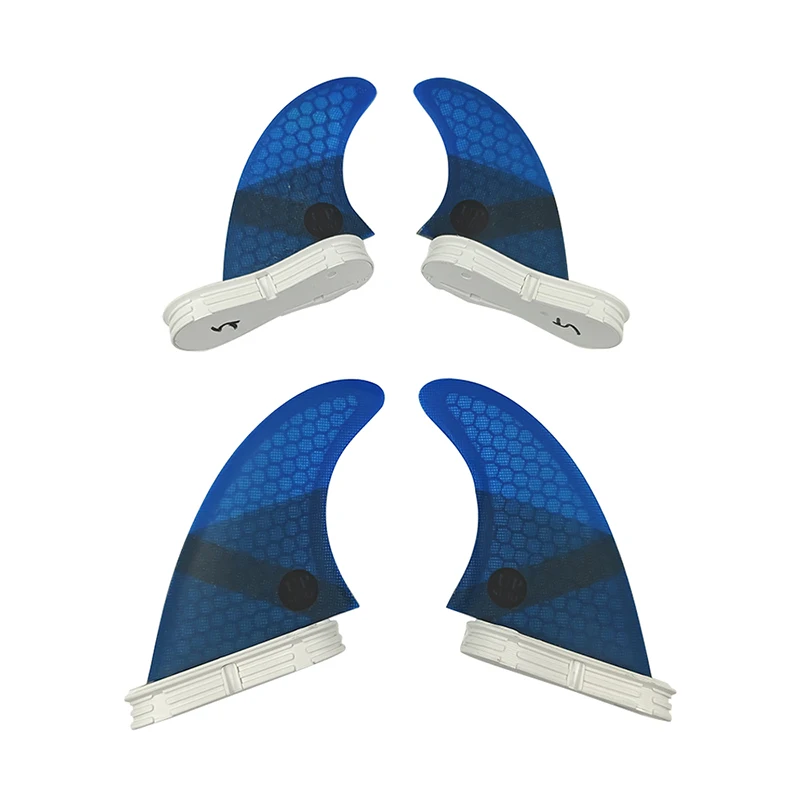M+GL/UK2.1 Surf Quad Fins UPSURF FCS 2 Fins Honeycomb Fiberglass Top Performance Core Surfboard Fins Quad Set Quilha Surf 4 Fins