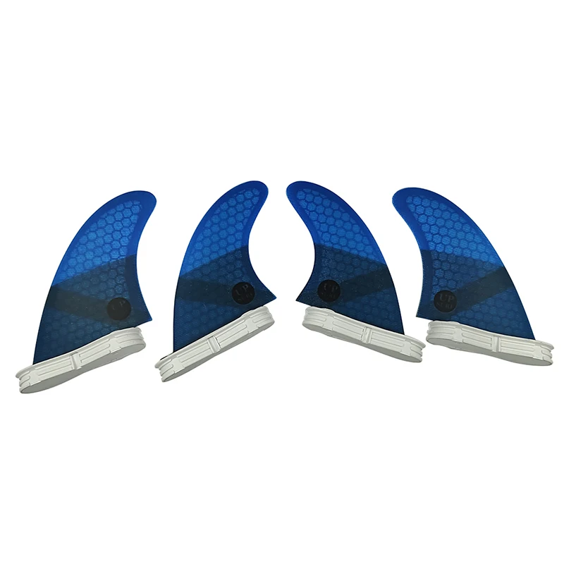 M+GL/UK2.1 Surf Quad Fins UPSURF FCS 2 Fins Honeycomb Fiberglass Top Performance Core Surfboard Fins Quad Set Quilha Surf 4 Fins