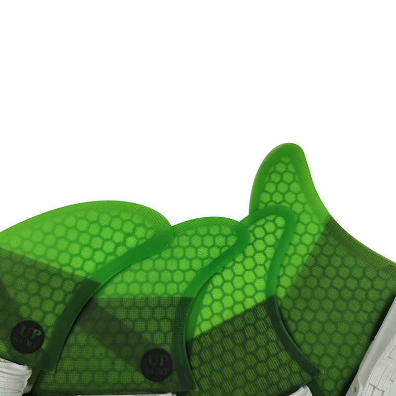 M+GL/UK2.1 Surf Quad Fins UPSURF FCS 2 Fins Honeycomb Fiberglass Top Performance Core Surfboard Fins Quad Set Quilha Surf 4 Fins