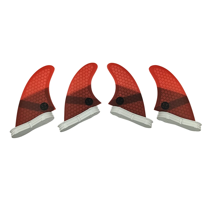M+GL/UK2.1 Surf Quad Fins UPSURF FCS 2 Fins Honeycomb Fiberglass Top Performance Core Surfboard Fins Quad Set Quilha Surf 4 Fins
