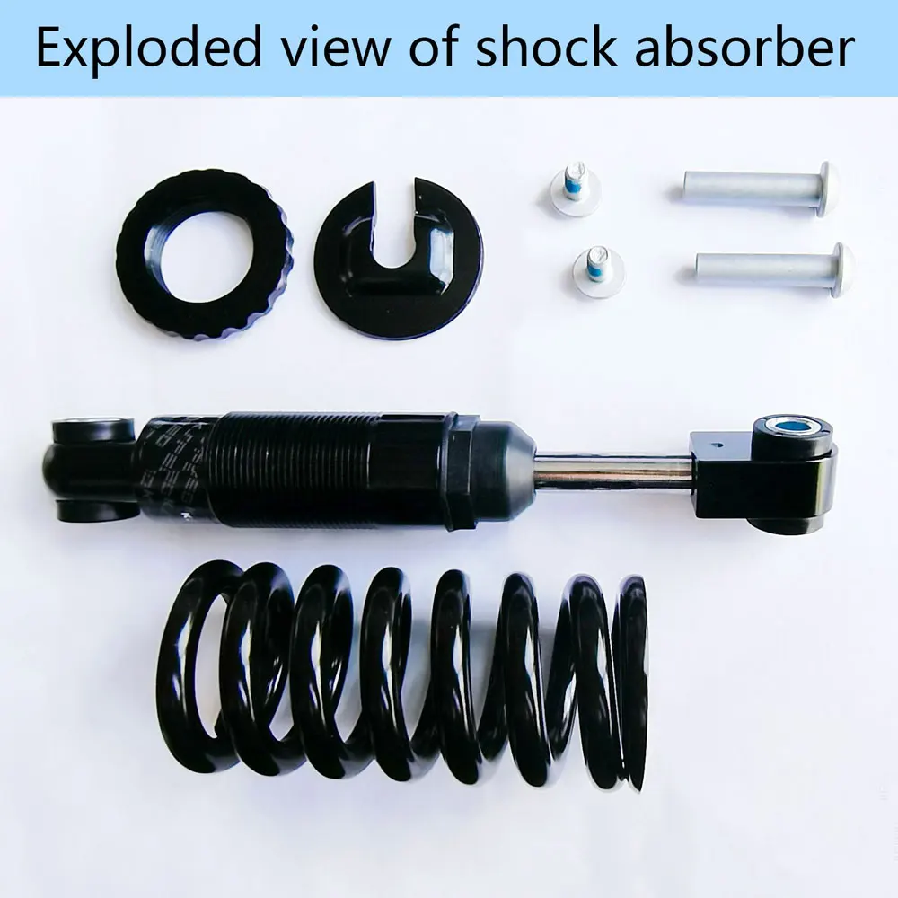 AttLvTu-Bike Rear Shock Absorber, Spring, MTB, 125mm, 150mm, 165mm, GS-121A, 100 to 2000 lbs, Suspension Damper