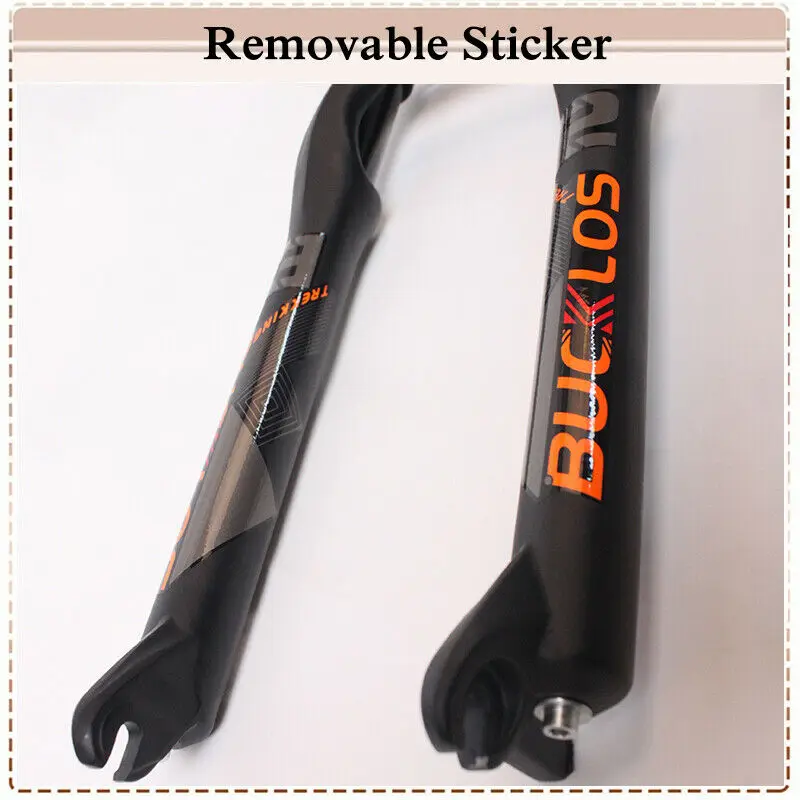 BUCKLOS Fat Bike Fork 26inch 4.0'' Tire Mountain Bike Air Suspension Fork 9*135mm Quick Release Snow Bike Fork Bicycle Parts