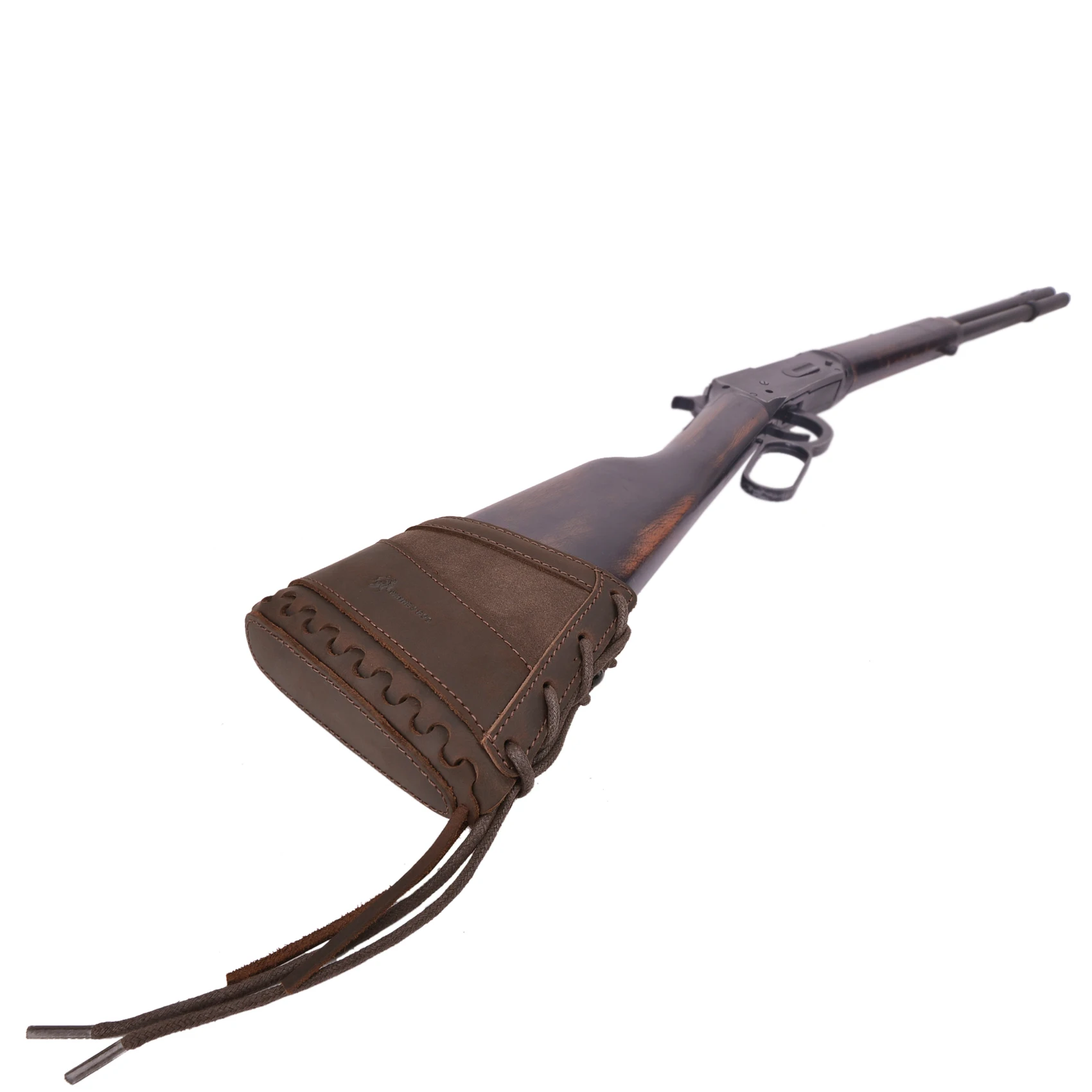Wayne' Dog Canvas Leather Hunting Gun Recoil Pad for Rifle and Shotgun Buttstock Butt Pad Cover