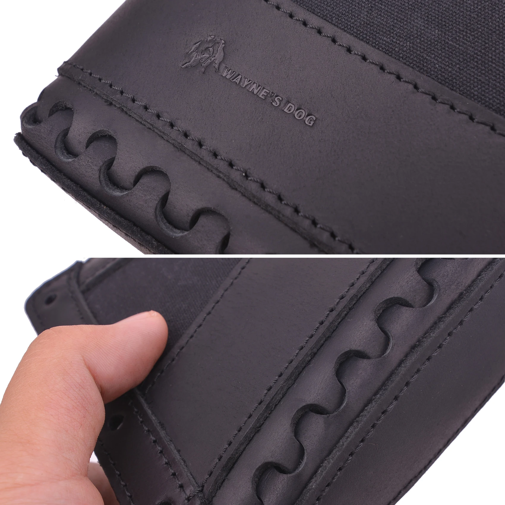Wayne' Dog Canvas Leather Hunting Gun Recoil Pad for Rifle and Shotgun Buttstock Butt Pad Cover