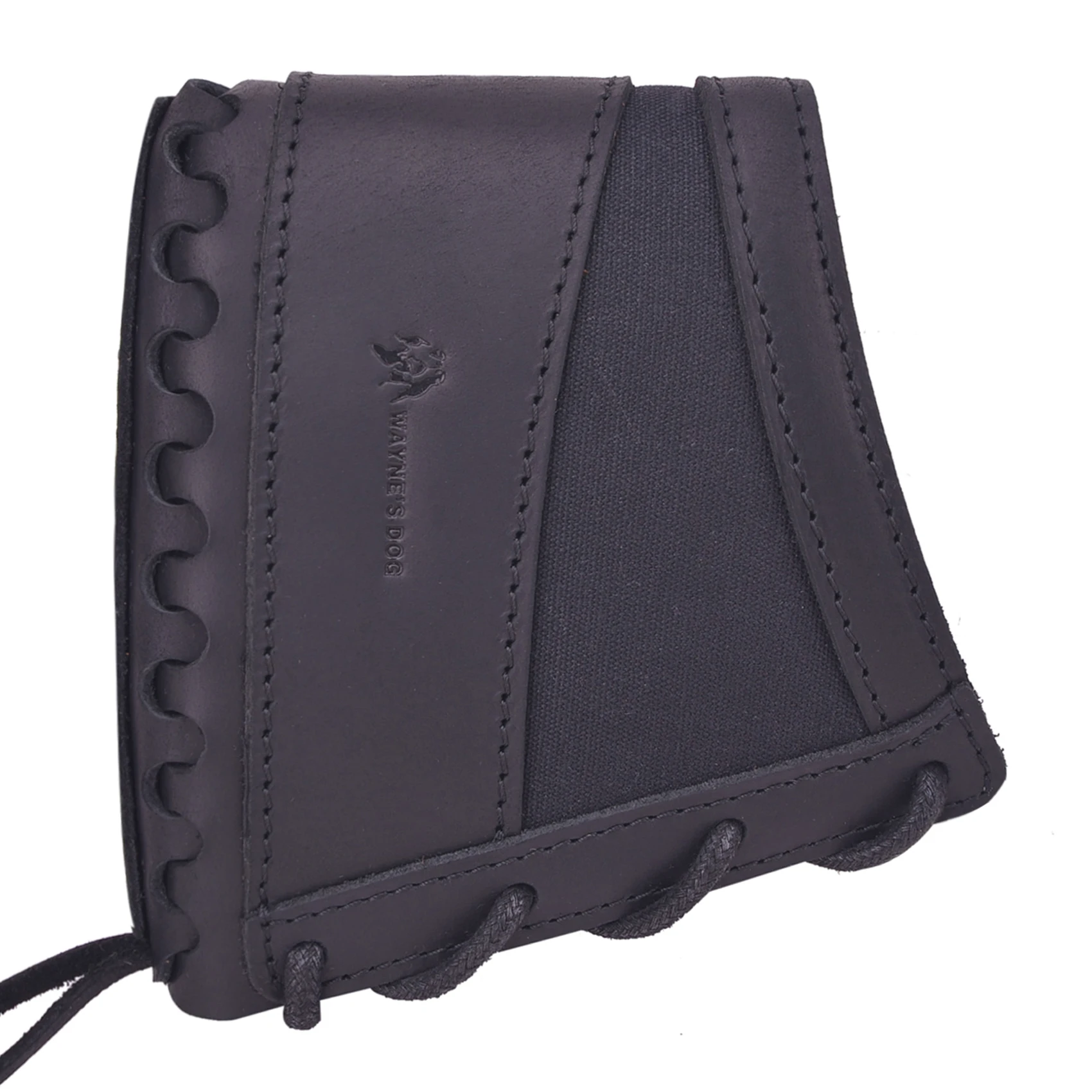 Wayne' Dog Canvas Leather Hunting Gun Recoil Pad for Rifle and Shotgun Buttstock Butt Pad Cover