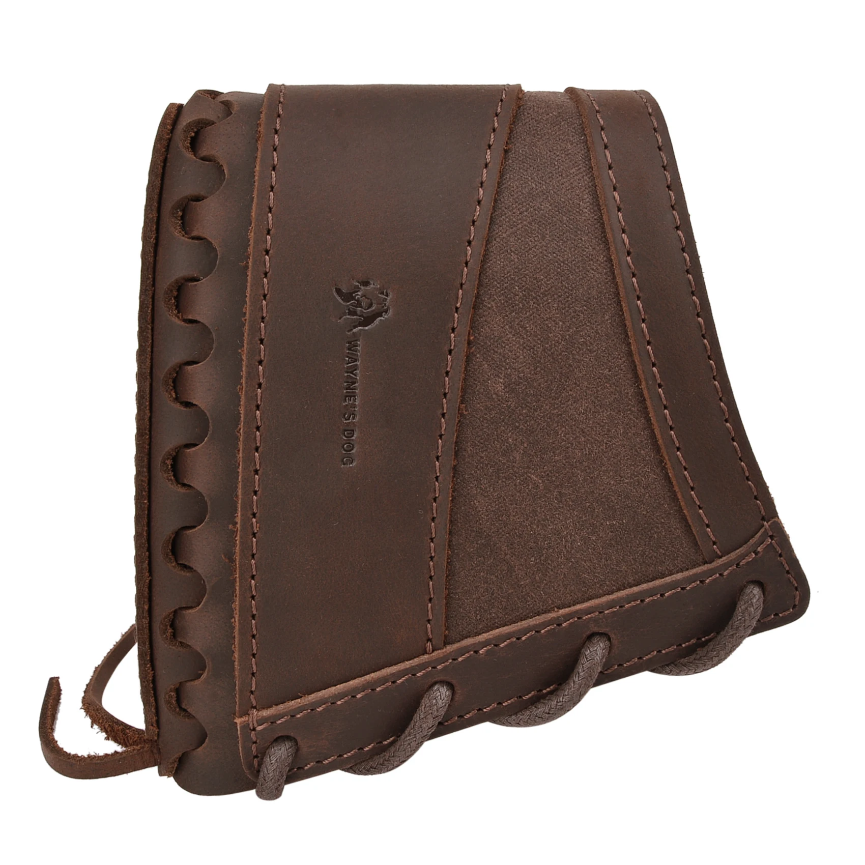Wayne' Dog Canvas Leather Hunting Gun Recoil Pad for Rifle and Shotgun Buttstock Butt Pad Cover