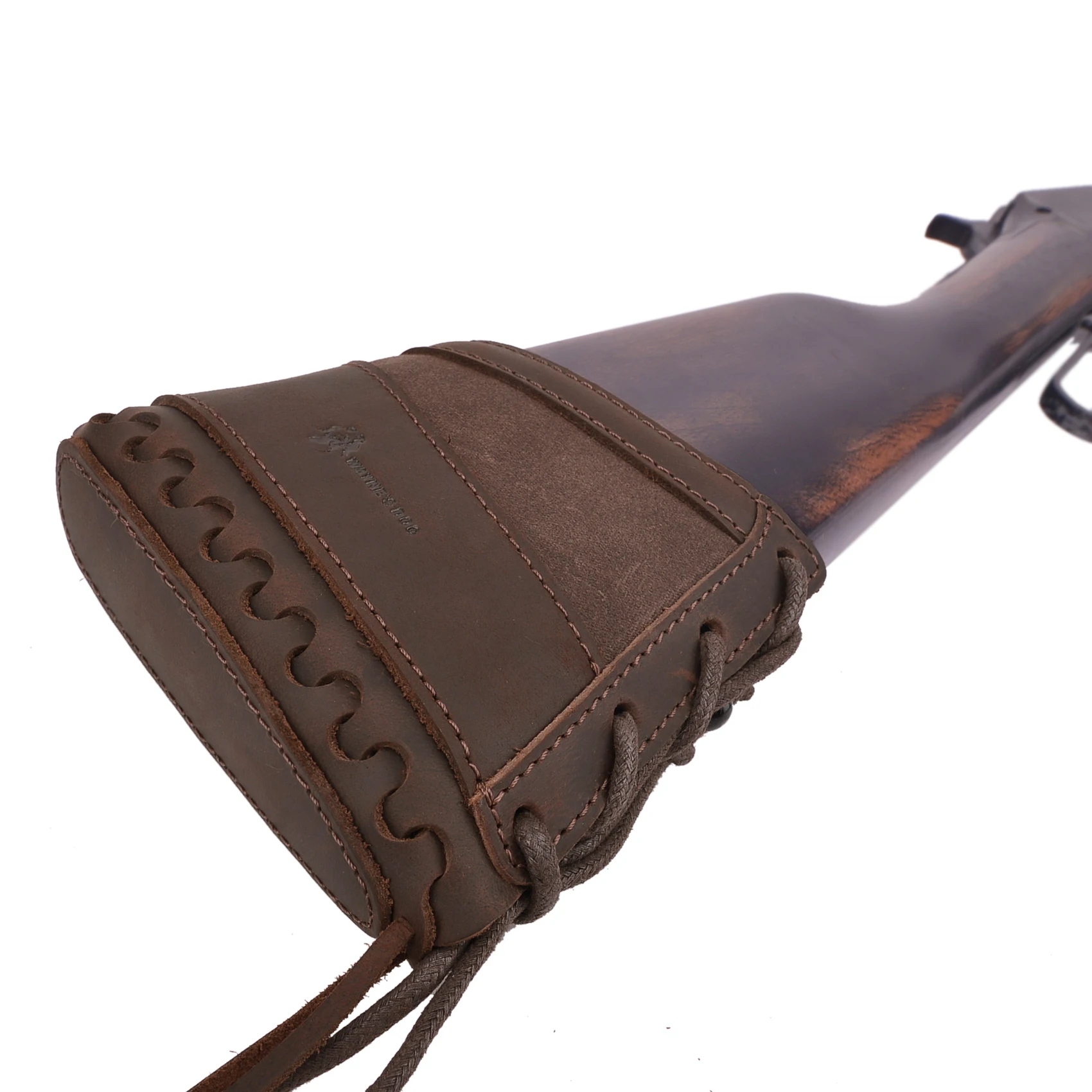 Wayne' Dog Canvas Leather Hunting Gun Recoil Pad for Rifle and Shotgun Buttstock Butt Pad Cover