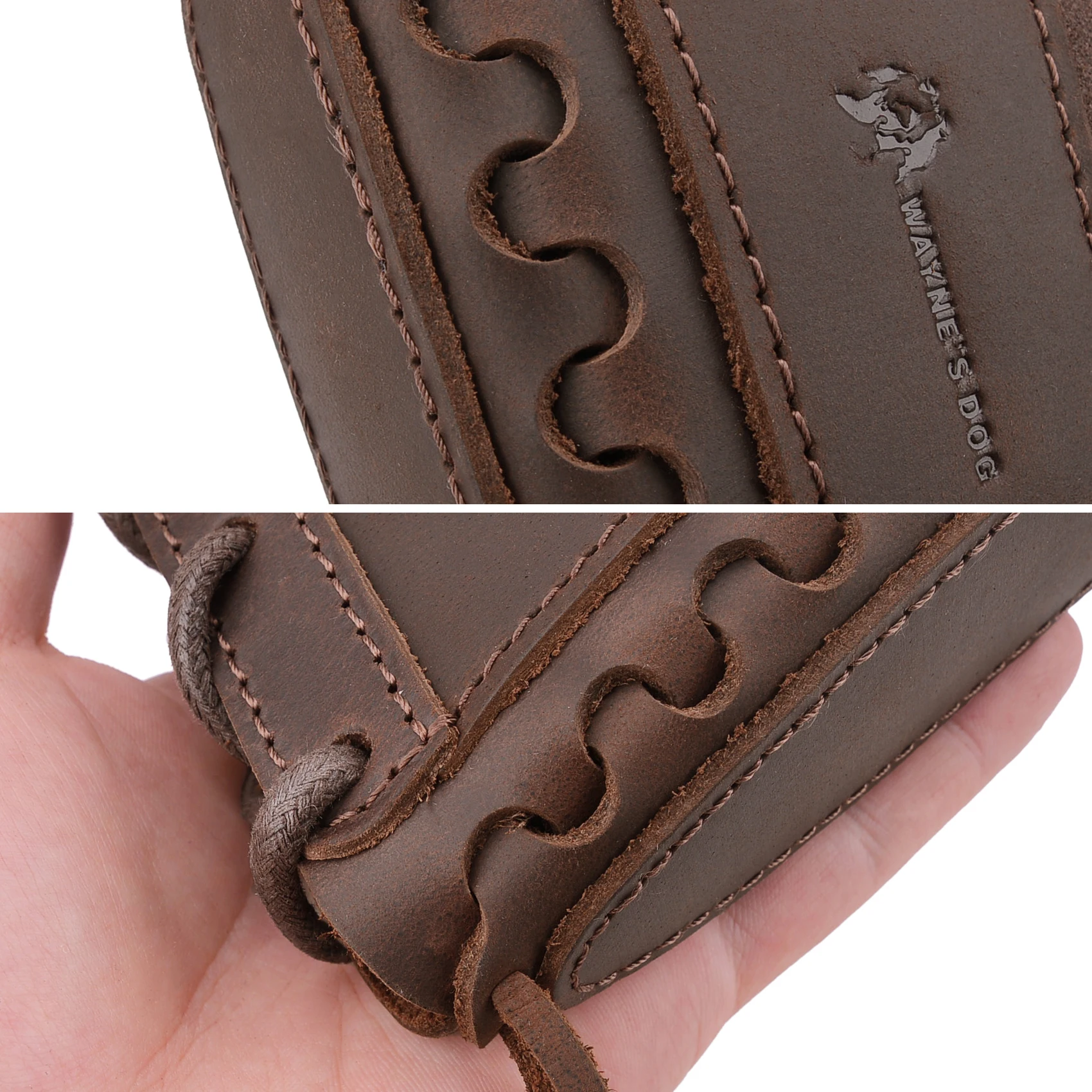 Wayne' Dog Canvas Leather Hunting Gun Recoil Pad for Rifle and Shotgun Buttstock Butt Pad Cover