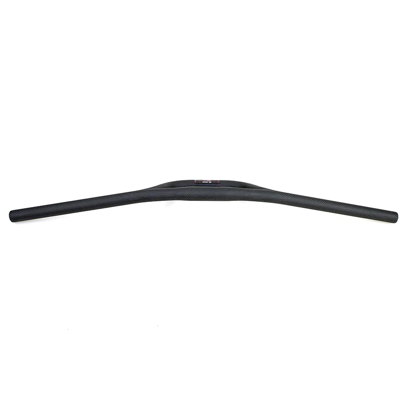 New Foled Bike 3K Full Carbon Fibre Bicycle Handlebar 9.5 Degrees Backsweep Double Tube Carbon Handlebar MTB 66mm Rise