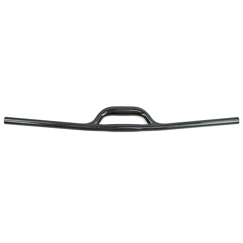 New Foled Bike 3K Full Carbon Fibre Bicycle Handlebar 9.5 Degrees Backsweep Double Tube Carbon Handlebar MTB 66mm Rise
