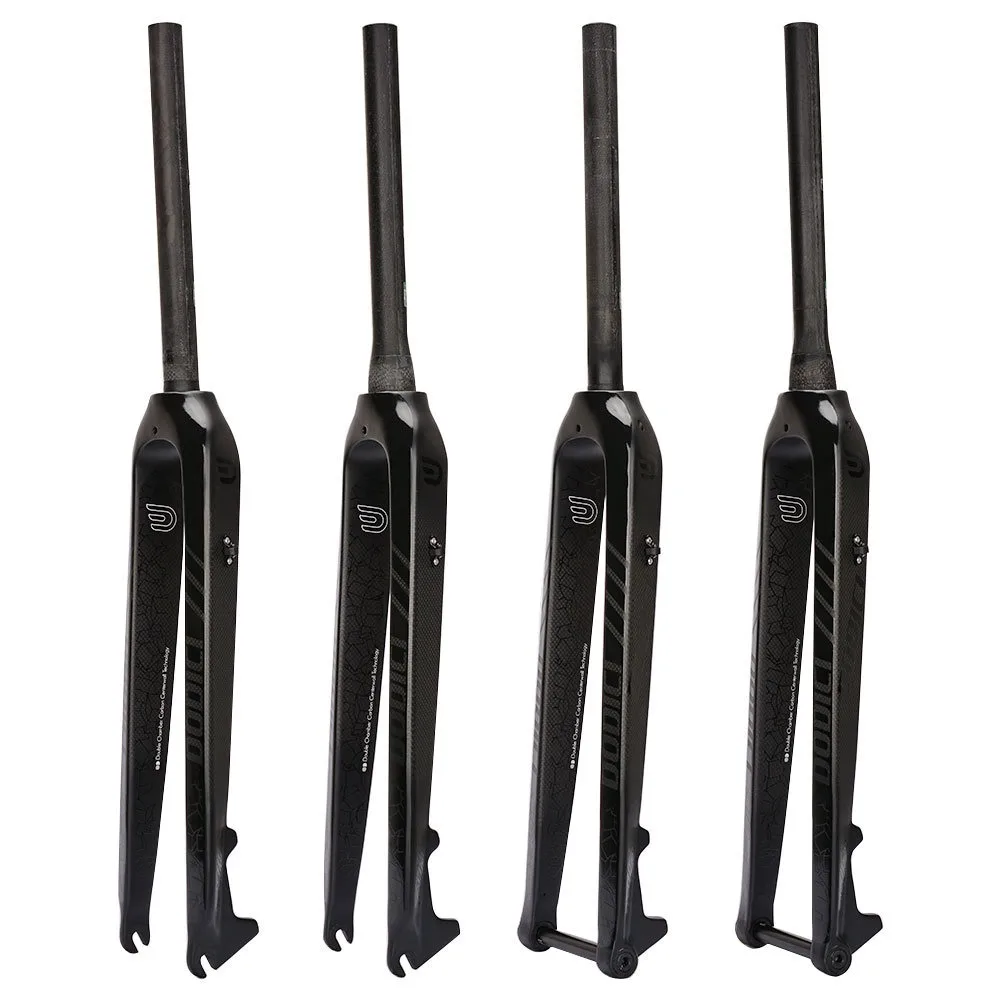 Carbon Fiber Gravel Bicycle Hard Fork 26-27.5-29 Inch 700*45C MTB Mountain Road Riding Bike Carbon Front Fork Disc Brake