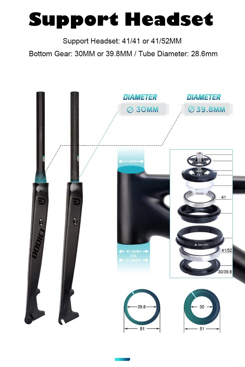 Carbon Fiber Gravel Bicycle Hard Fork 26-27.5-29 Inch 700*45C MTB Mountain Road Riding Bike Carbon Front Fork Disc Brake