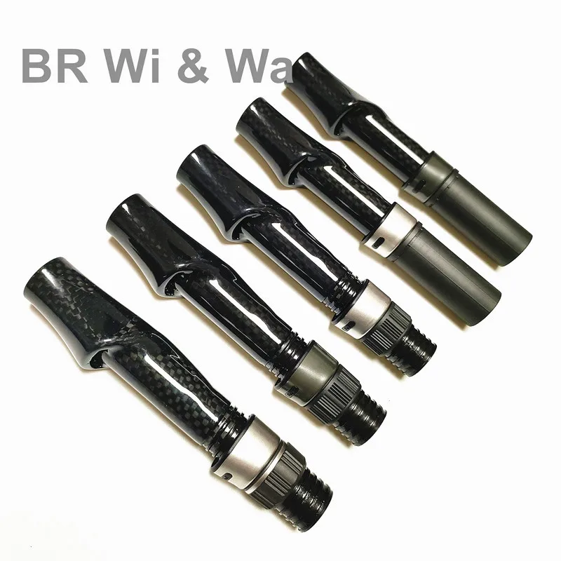 BR Wi & Wa Carbon Reel Seat 3K Woven Carbon Fiber Body With FUJI Hood DIY Spinng Fishing Rod Casting Rod Repair Building 1PCS