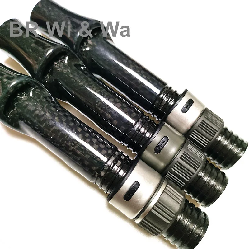 BR Wi & Wa Carbon Reel Seat 3K Woven Carbon Fiber Body With FUJI Hood DIY Spinng Fishing Rod Casting Rod Repair Building 1PCS