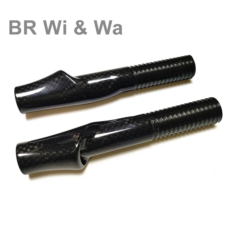 BR Wi & Wa Carbon Reel Seat 3K Woven Carbon Fiber Body With FUJI Hood DIY Spinng Fishing Rod Casting Rod Repair Building 1PCS