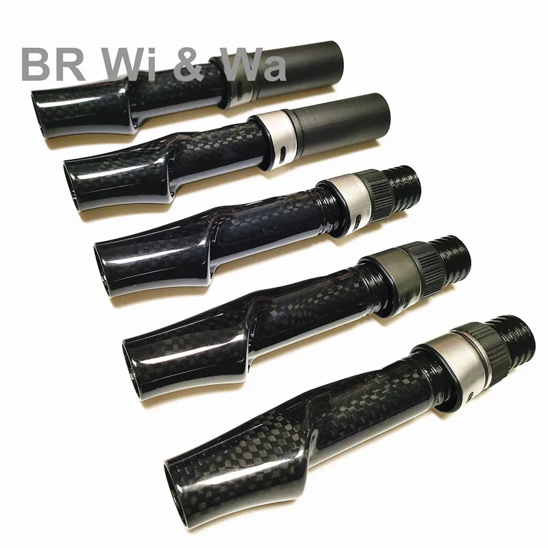 BR Wi & Wa Carbon Reel Seat 3K Woven Carbon Fiber Body With FUJI Hood DIY Spinng Fishing Rod Casting Rod Repair Building 1PCS