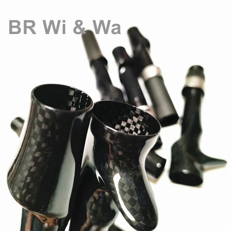 BR Wi & Wa Carbon Reel Seat 3K Woven Carbon Fiber Body With FUJI Hood DIY Spinng Fishing Rod Casting Rod Repair Building 1PCS
