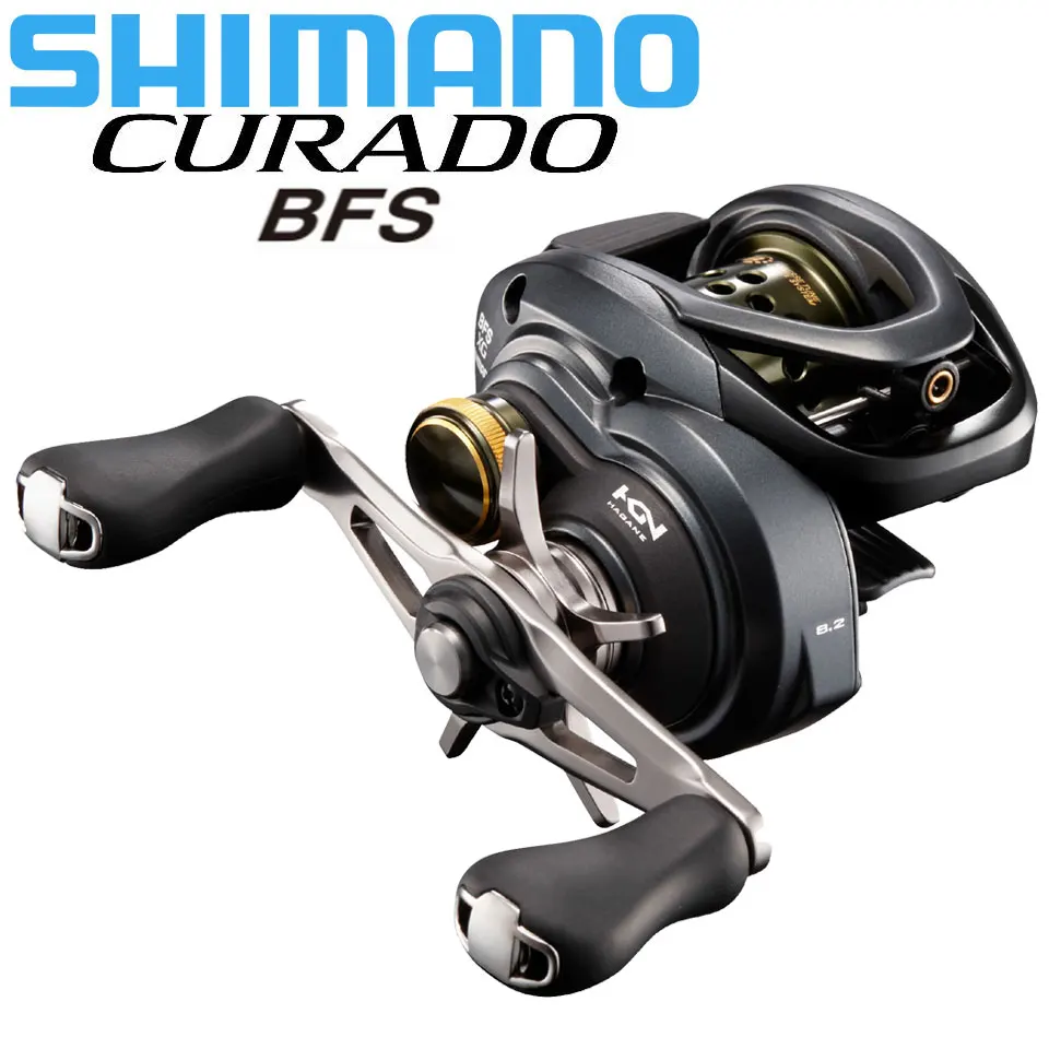 SHIMANO CURADO BFS Shallow Spool Baitcasting Fishing Reels Micro-Water Drip Stream White Strip Wheel Small Bait Reels