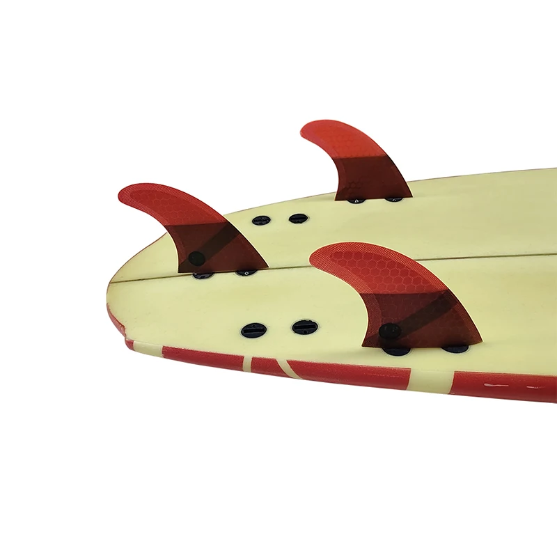 UPSURF FCS FINS M Honeycomb Fiber Surfboard Fins Double Tabs 1 Base Surf Fin High Porformance Surfing Fin Quilhas
