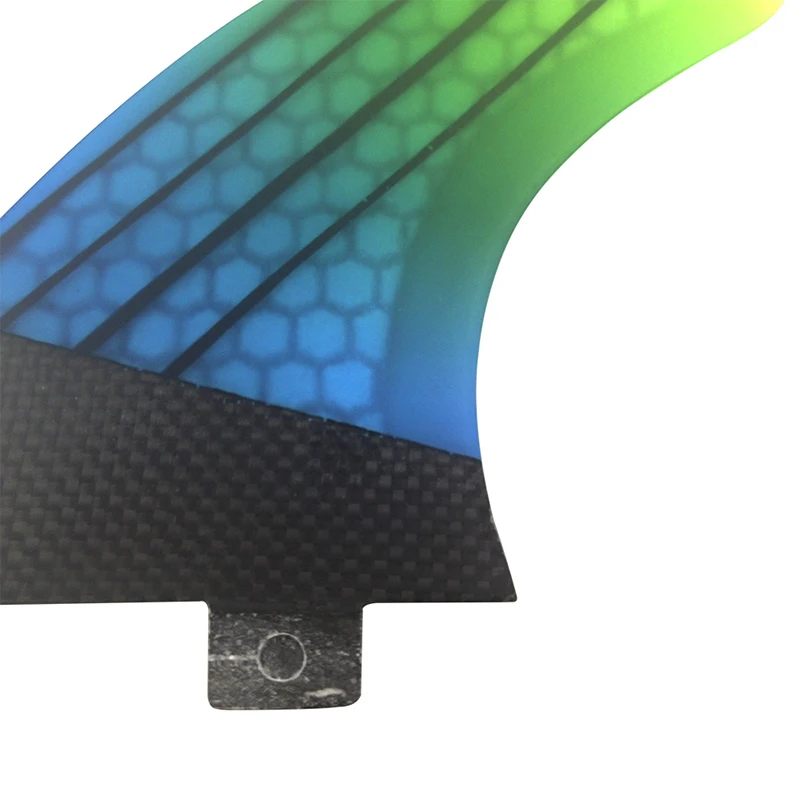 UPSURF FCS FINS M Honeycomb Fiber Surfboard Fins Double Tabs 1 Base Surf Fin High Porformance Surfing Fin Quilhas