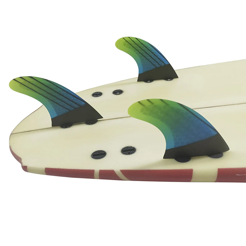 UPSURF FCS FINS M Honeycomb Fiber Surfboard Fins Double Tabs 1 Base Surf Fin High Porformance Surfing Fin Quilhas