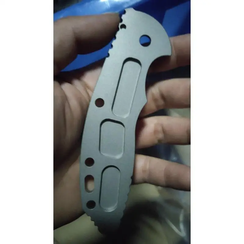 1 Pc Custom Titanium Alloy Knife Handle Scales for Rick Hinderer XM18 3.5 Knives DIY Accessories
