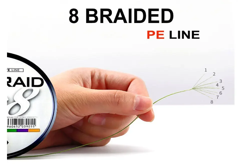 Original Japan Line 500M PE 8 Braided Fishing Line for Sea Fishing 8 Strands Super Strong Japanese Multifilament line