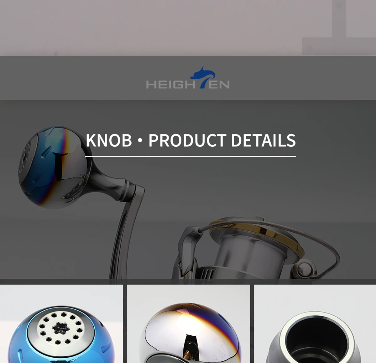 HEIGHTEN Power Handle Knob 30/38/45mm 32g for Shimano Stradic SW Twinpower SW Ultegra 5000-8000 Reel