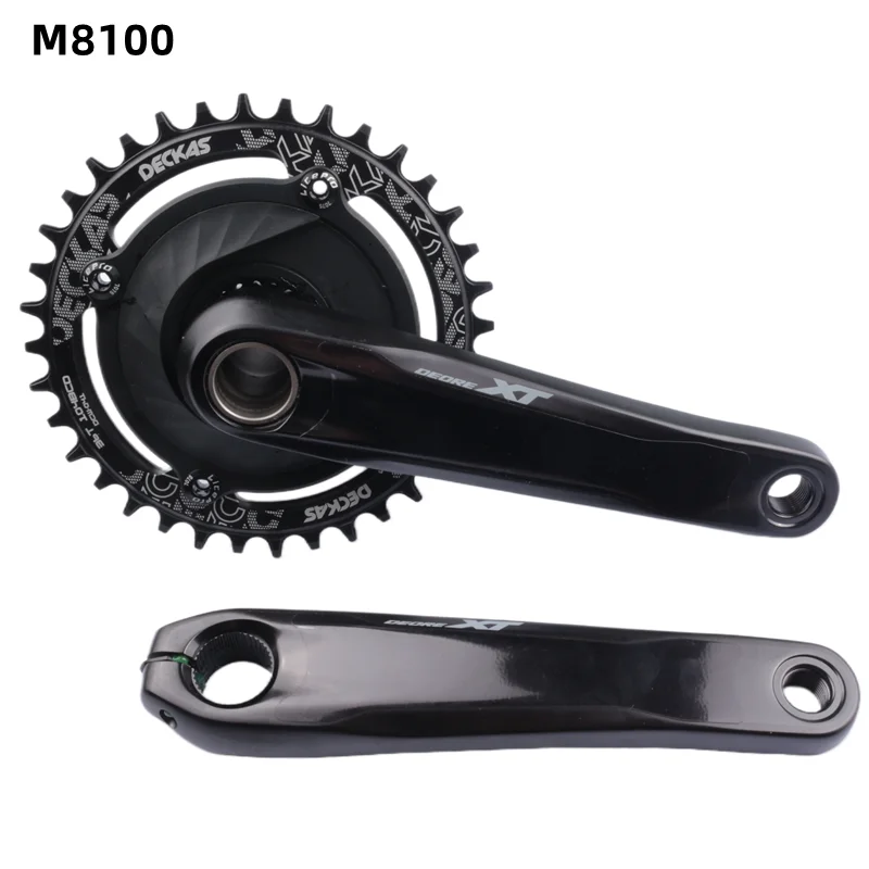 Shimano SLX M7100 M8100 Crank With XCADEY XPOWER 104bcd Power Meter  Deckas 104bcd chainring For M7100 M8100 M9100