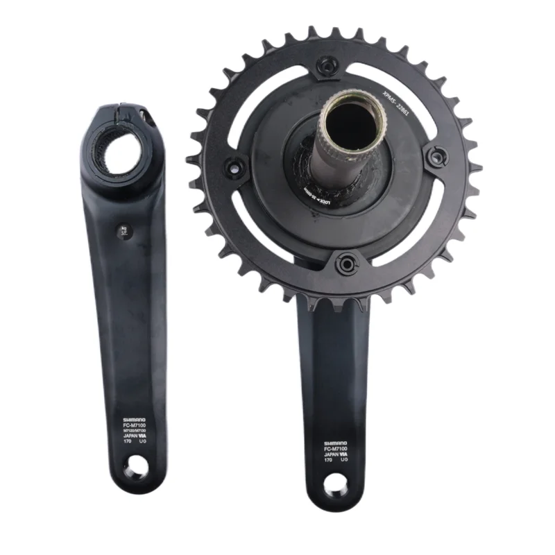 Shimano SLX M7100 M8100 Crank With XCADEY XPOWER 104bcd Power Meter  Deckas 104bcd chainring For M7100 M8100 M9100