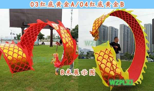 Sale 6M Dragon Dance Costume Fitness Outdoor Carnival Sports Exercise Abdomin Square Performance Funny Toys Group Activities