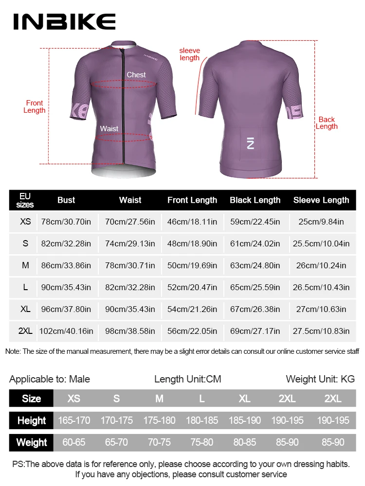 INBIKE Summer Short Sleeve Bicycle Jersey Man Road Cycling Jersey Clothes For Men MTB Mountain Bicycle Sportswear Male Clothing