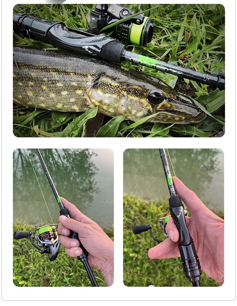 PURELURE ZERO Small Bait Light High Carbon Long Throwing Rod Rock Fishing Spinning Trout Rod BFS Fishing Casting UL Stream Bass
