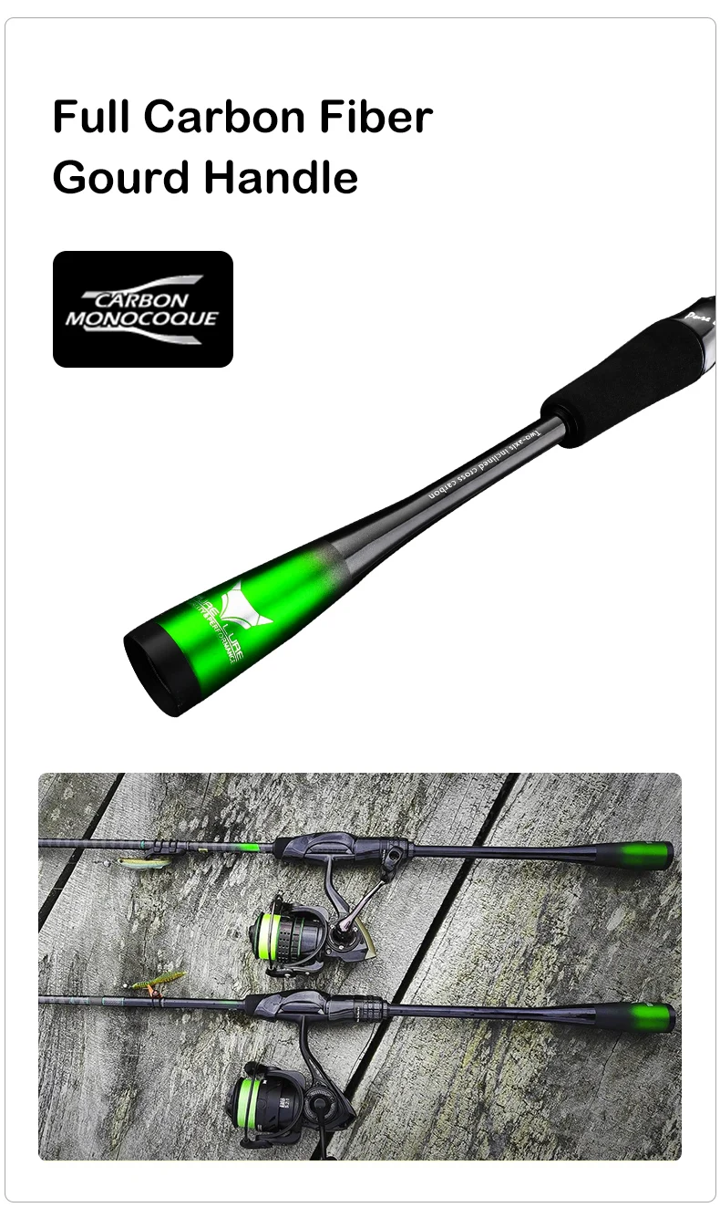 PURELURE ZERO Small Bait Light High Carbon Long Throwing Rod Rock Fishing Spinning Trout Rod BFS Fishing Casting UL Stream Bass