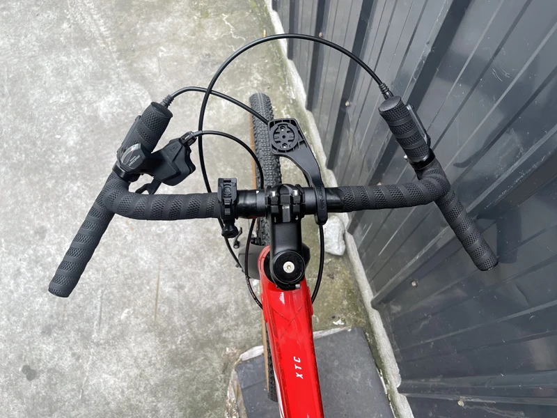 ZNIINO New Carbon Modify Gravel H Handlebar Big Flare Bar Cycle Cross Road MTB Bike Handlebars Carbon Fiber Travelling Bicycle