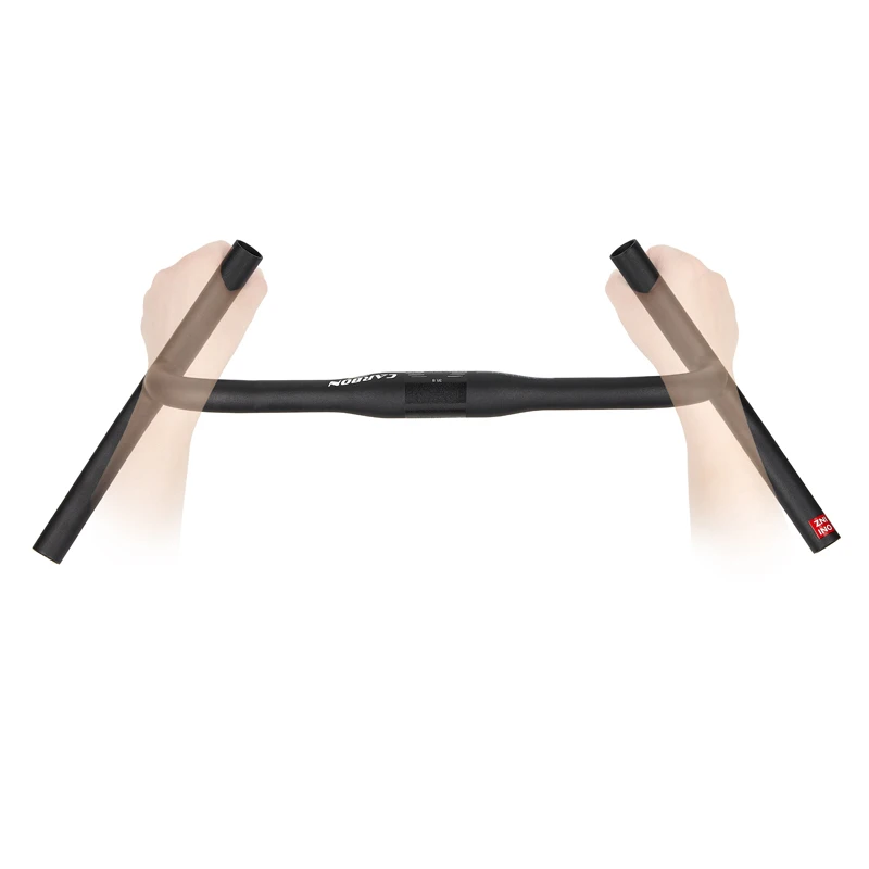 ZNIINO New Carbon Modify Gravel H Handlebar Big Flare Bar Cycle Cross Road MTB Bike Handlebars Carbon Fiber Travelling Bicycle