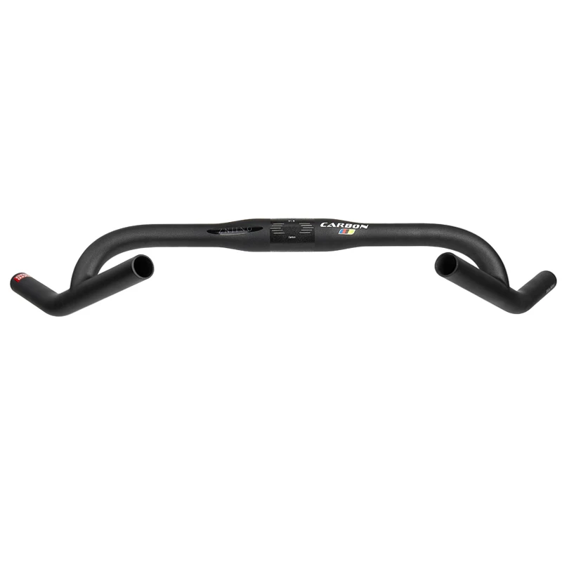ZNIINO New Carbon Modify Gravel H Handlebar Big Flare Bar Cycle Cross Road MTB Bike Handlebars Carbon Fiber Travelling Bicycle