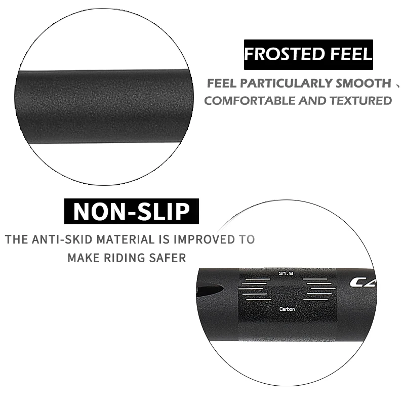 ZNIINO New Carbon Modify Gravel H Handlebar Big Flare Bar Cycle Cross Road MTB Bike Handlebars Carbon Fiber Travelling Bicycle