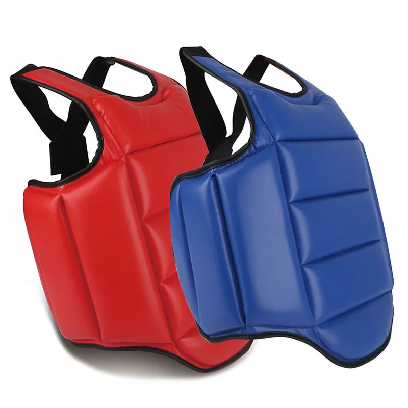 Reversible Taekwondo Chest Guard Body Protector Vest Martial Arts Rib Shield Armour Training Uniform For Karate Judo Kickboxing