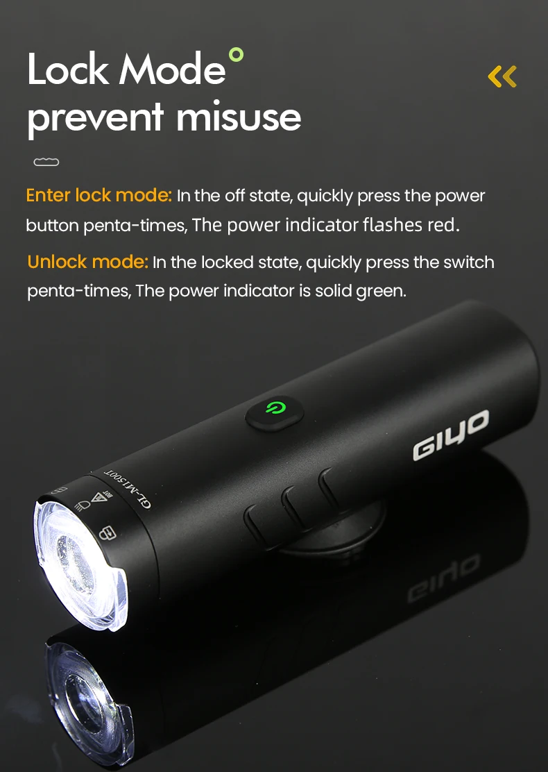GIYO Bike Front Light Headlight 1500LM/1200LM/900LM USB Rechargeable LED 4000mAh MTB Road Bicycle Lamp Flashlight Luz Bicicleta