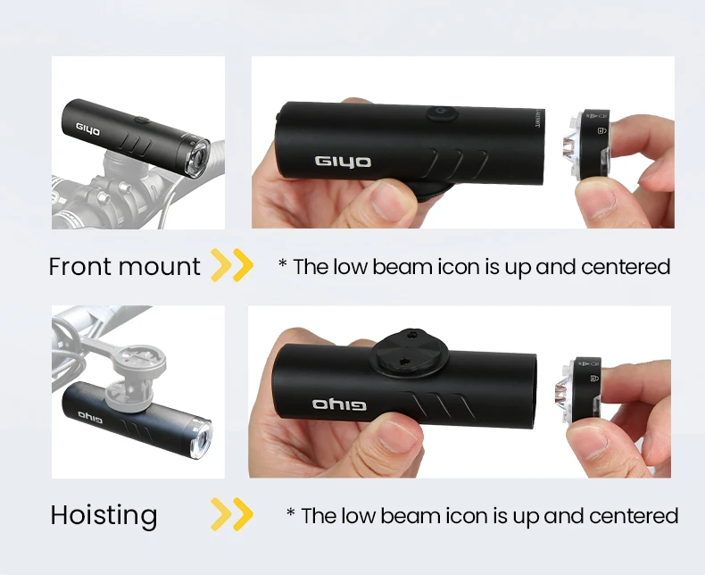 GIYO Bike Front Light Headlight 1500LM/1200LM/900LM USB Rechargeable LED 4000mAh MTB Road Bicycle Lamp Flashlight Luz Bicicleta