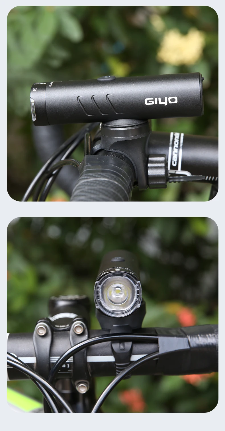 GIYO Bike Front Light Headlight 1500LM/1200LM/900LM USB Rechargeable LED 4000mAh MTB Road Bicycle Lamp Flashlight Luz Bicicleta