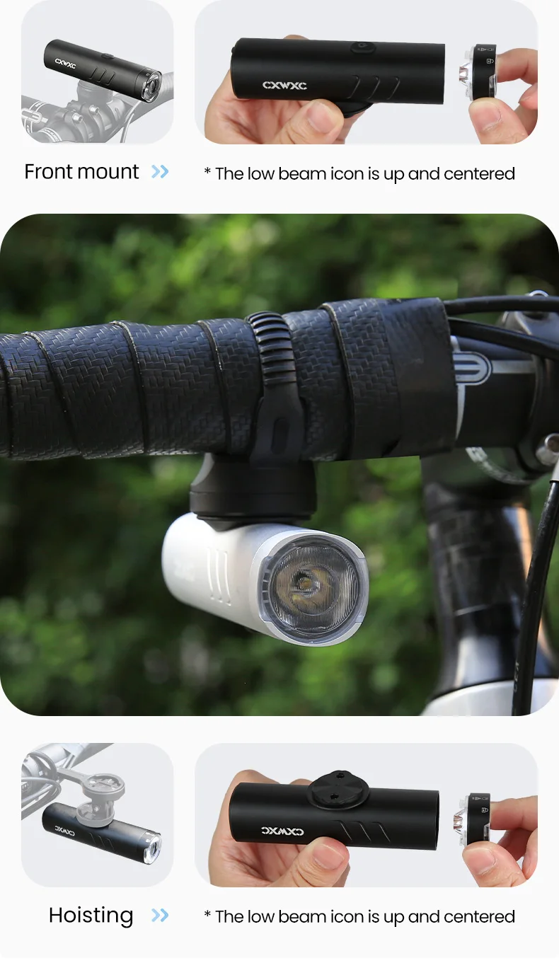 GIYO Bike Front Light Headlight 1500LM/1200LM/900LM USB Rechargeable LED 4000mAh MTB Road Bicycle Lamp Flashlight Luz Bicicleta