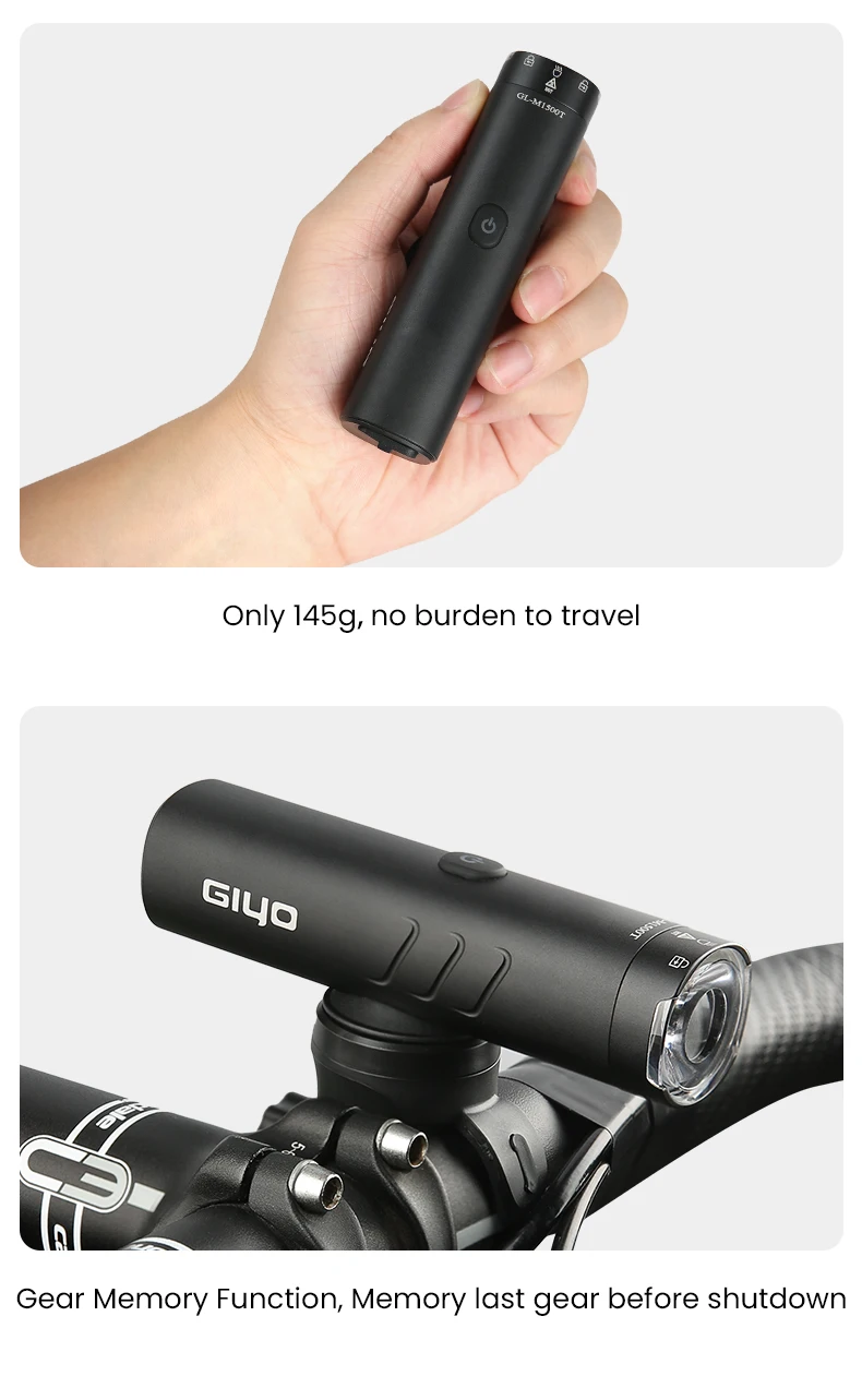 GIYO Bike Front Light Headlight 1500LM/1200LM/900LM USB Rechargeable LED 4000mAh MTB Road Bicycle Lamp Flashlight Luz Bicicleta