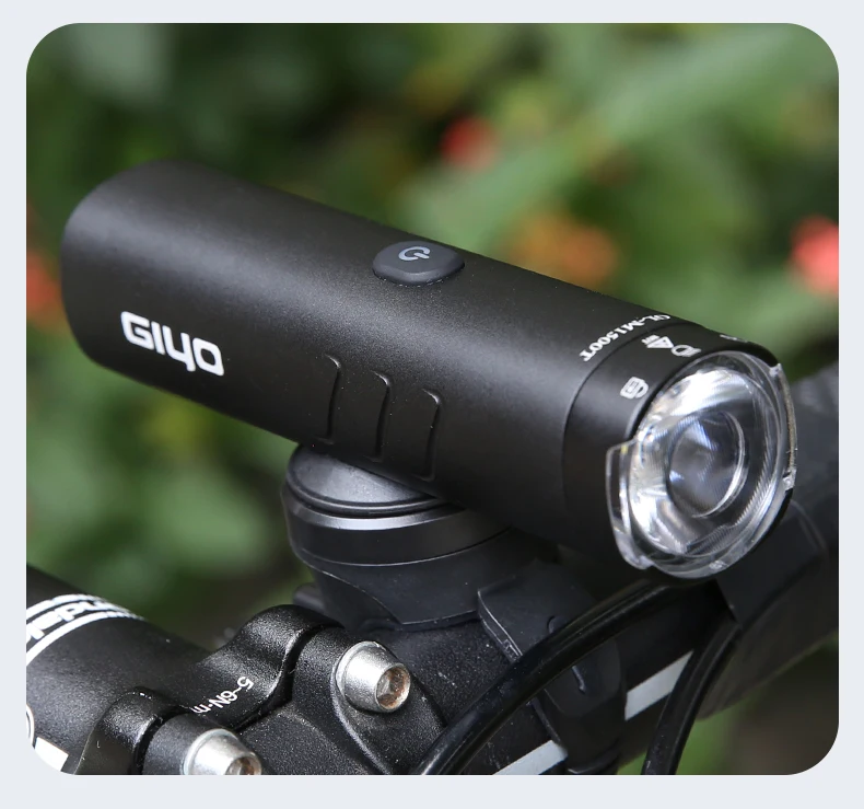 GIYO Bike Front Light Headlight 1500LM/1200LM/900LM USB Rechargeable LED 4000mAh MTB Road Bicycle Lamp Flashlight Luz Bicicleta