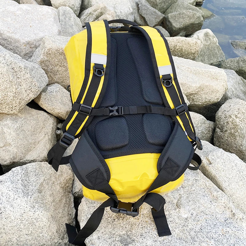 30L Outdoor Waterproof Backpack River Rafting Fishing Caving Tour Hiking Pole Riding Backpack