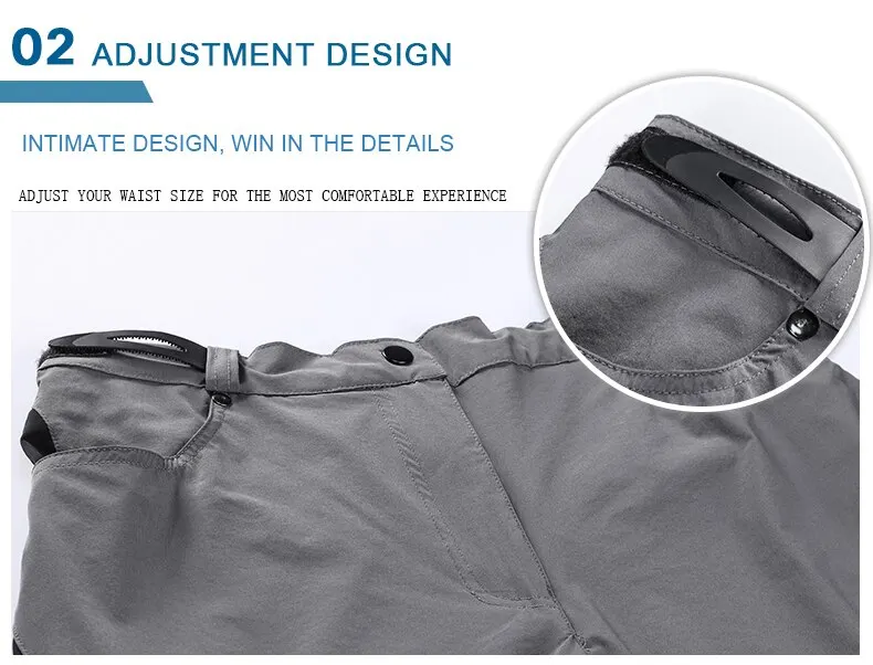 X-TIGER Mountain Bike Shorts Multi-Pockects Breathable Loose Riding Road MTB Shorts Outdoor Sports Waterproof Cycling Pants