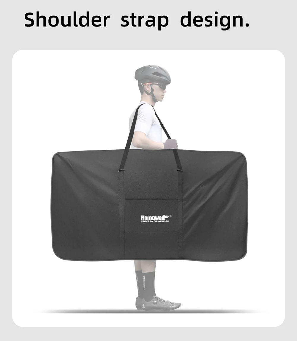 Rhinowalk Bike Carry Bag For 29 in MTB Full Suspension Bike/700C Large Size Road Bicycle Storage Cycling Travel Transport 2024