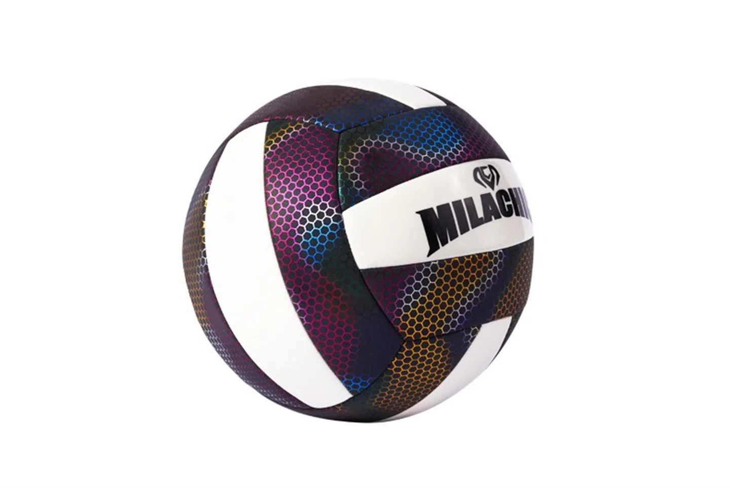 Holographic Reflect Light Fluorescence Volleyball Official Size And Weight No.5 Machine Sewing Soft Touch Beach Volleyball